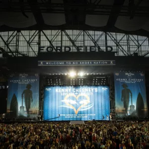 Kenny Chesney Fabric Backdrop at Ford Field