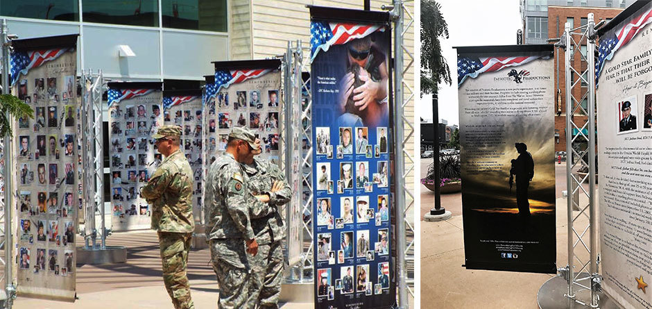Renze Display Banner Saver Brackets Remembering Our Fallen 2