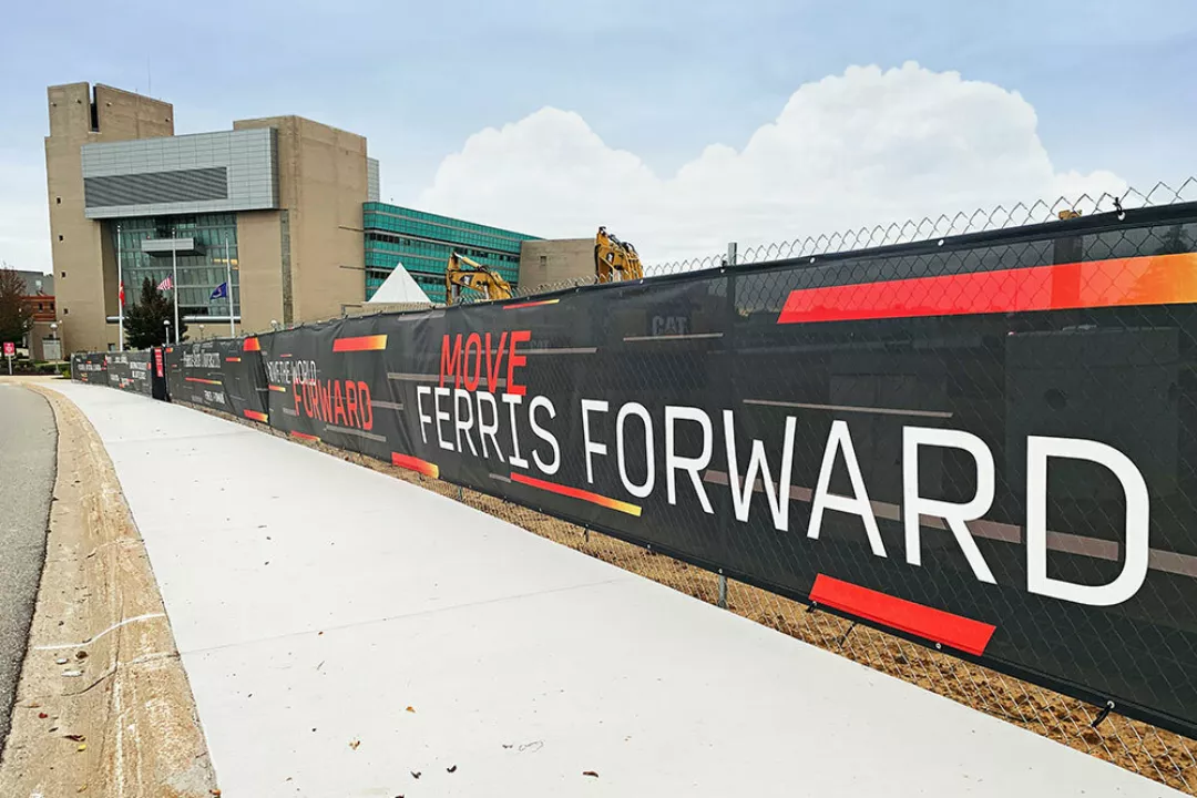 Mesh Fence Banner To Hide Construction | Britten Fence Scrim