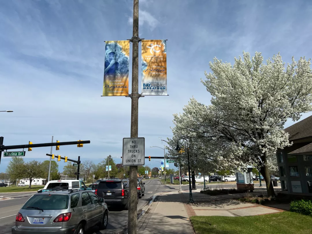 Bayshore Marathon Pole Banners | Easy Swap Banner Brackets