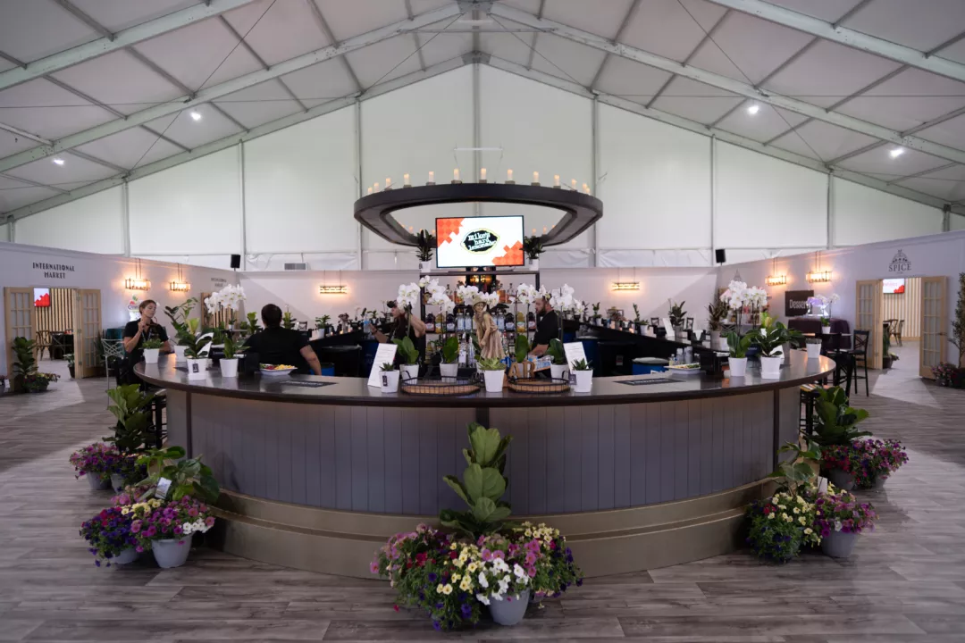 Custom Wooden Bar for Events | Meijer LPGA Showdown