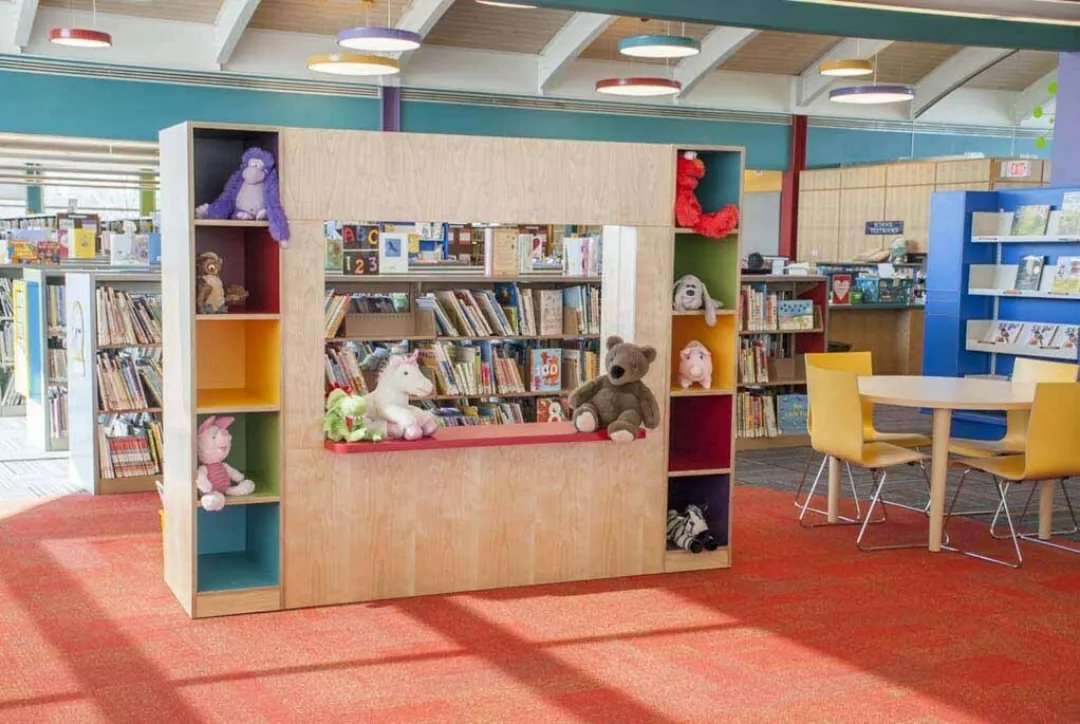 Wooden Puppet Theatre | Custom Library Playplace
