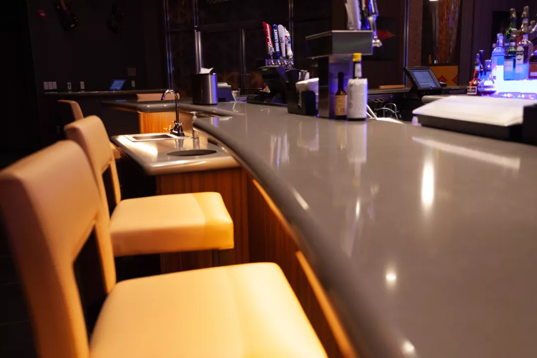 Quartz Bar Countertop | Custom Bar Interiors