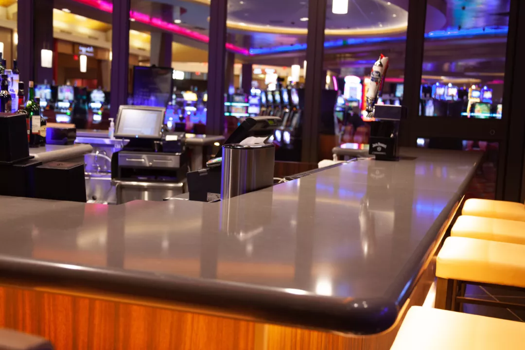 Victories Sports Entertainment Quartz Bar | Custom Bar Fixtures