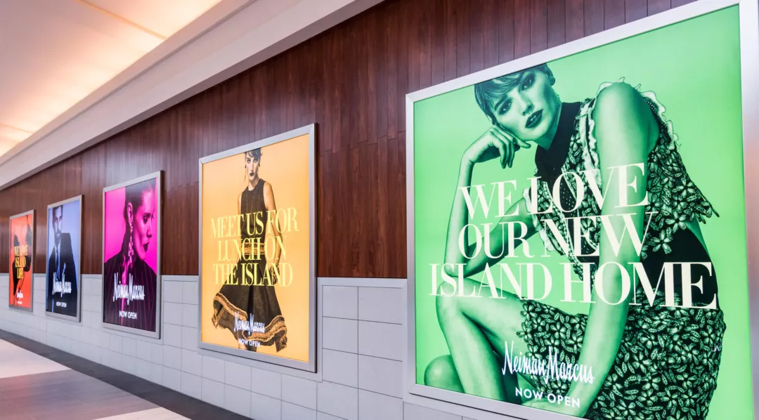 BannerStretch Frames with Backlit Banners | Mall Advertisements