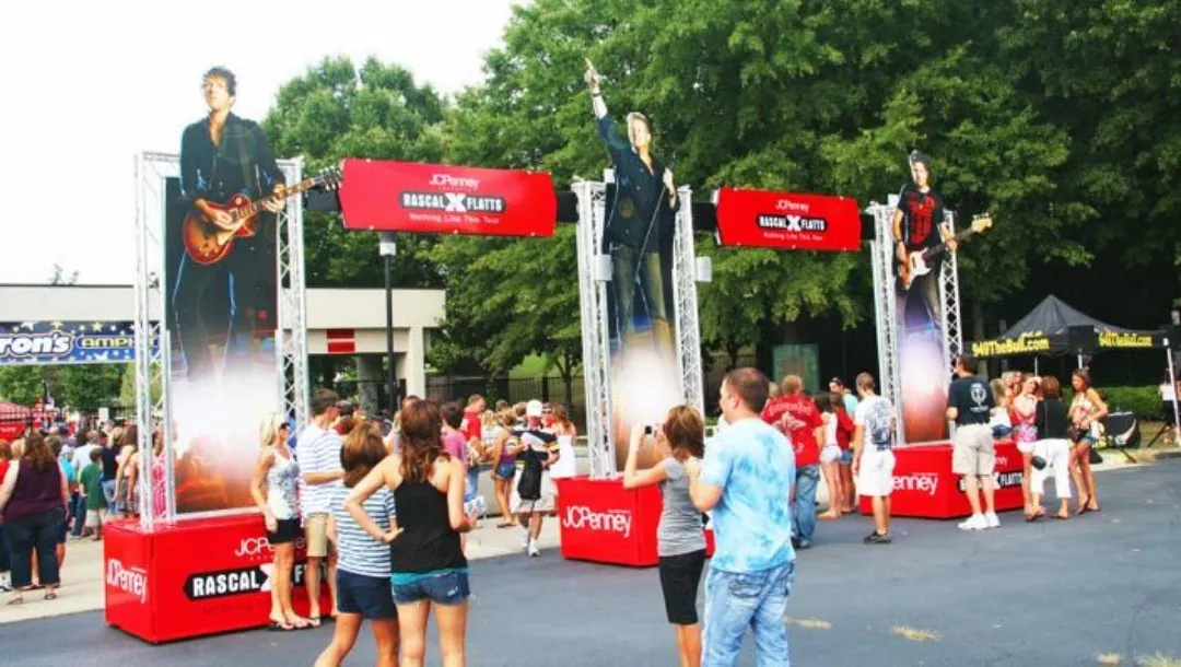 Custom Event Entryway | Rigid Shaped Signs with Truss System