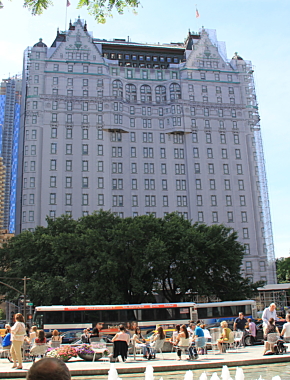 Plaza Hotel Wrapped in Printed Mesh