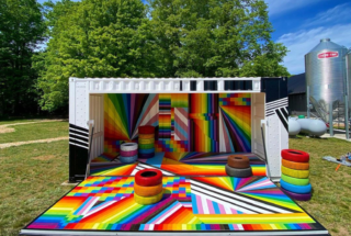 Custom Decal BoxPop Shopping Container | Unique Pride Installations