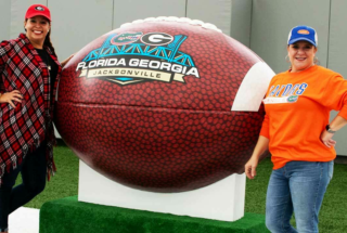 Large Custom Foam3D Football for Florida Georgia Football Game