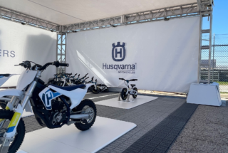 Custom backdrops for a sponsor of the 2022 Motorcycle Grand Prix