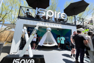 A Custom BoxPop Container With Rooftop Seating for Ispire