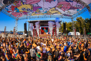 Breakaway Music Event | Custom Overhead Mesh Banner
