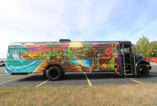 Full Length Bus Decal | Transparent Window Decals