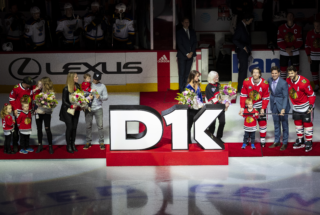 Large 3D Foam Sign at NHL Blackhawks Game