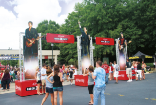 Custom Event Entryway | Rigid Shaped Signs with Truss System
