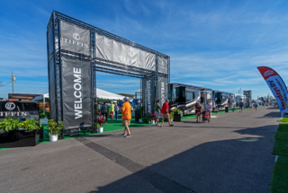 Custom Welcome Gate for Events | Truss Signage