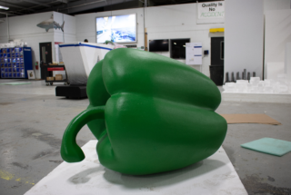 Large Foam Replica of a Green Bell Pepper | Huge Props