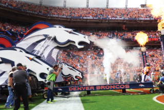 Denver Broncos Foam3 D Entrance with Smoke