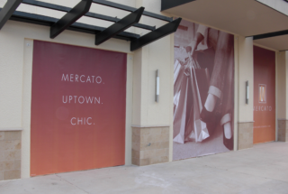 Mesh MallPaper | Graphics for Temporary Construction Barricades