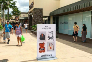 Coach Mall Standee | Outdoor Standing Banner