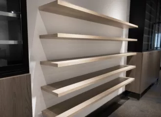 Floating Wooden Shelves | Mounted Display Fixtures