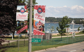 TC Cherry Festival Light Pole Banners and Brackets 13