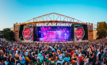 Breakaway Music Festival Stage | Customized Tall Mesh Banners