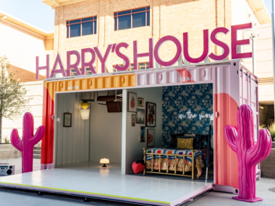 Harry Styles Moody Center Event Activation shipping container
