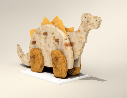 Dino2 foam lunchables rendering