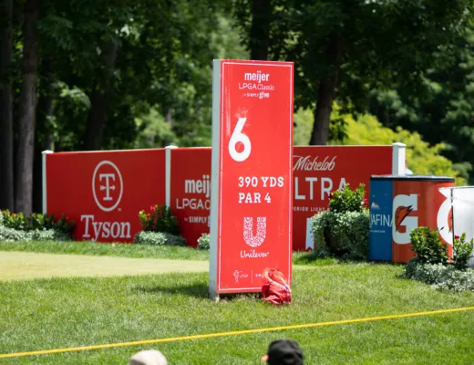 Golf Course Standee | Double Sided Standing Banner
