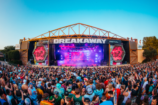 Breakaway Music Festival Stage | Customized Tall Mesh Banners