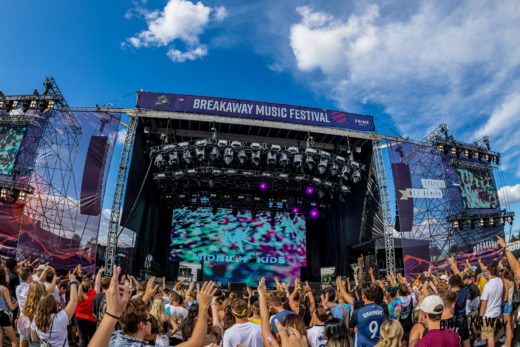 Custom stage backdrops for Breakaway Music Festival