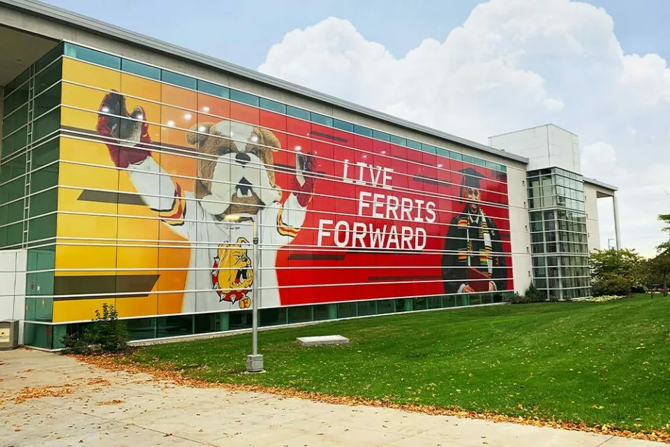 Building Side Window Decals | University Branding