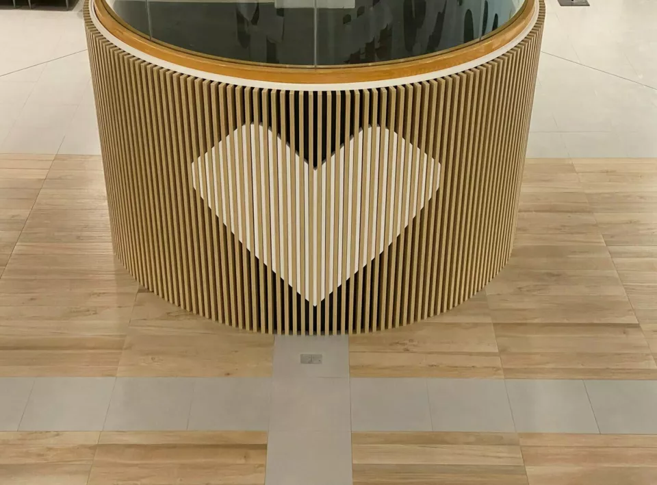 Custom Rounded Slat Wall | CVS Custom Signage