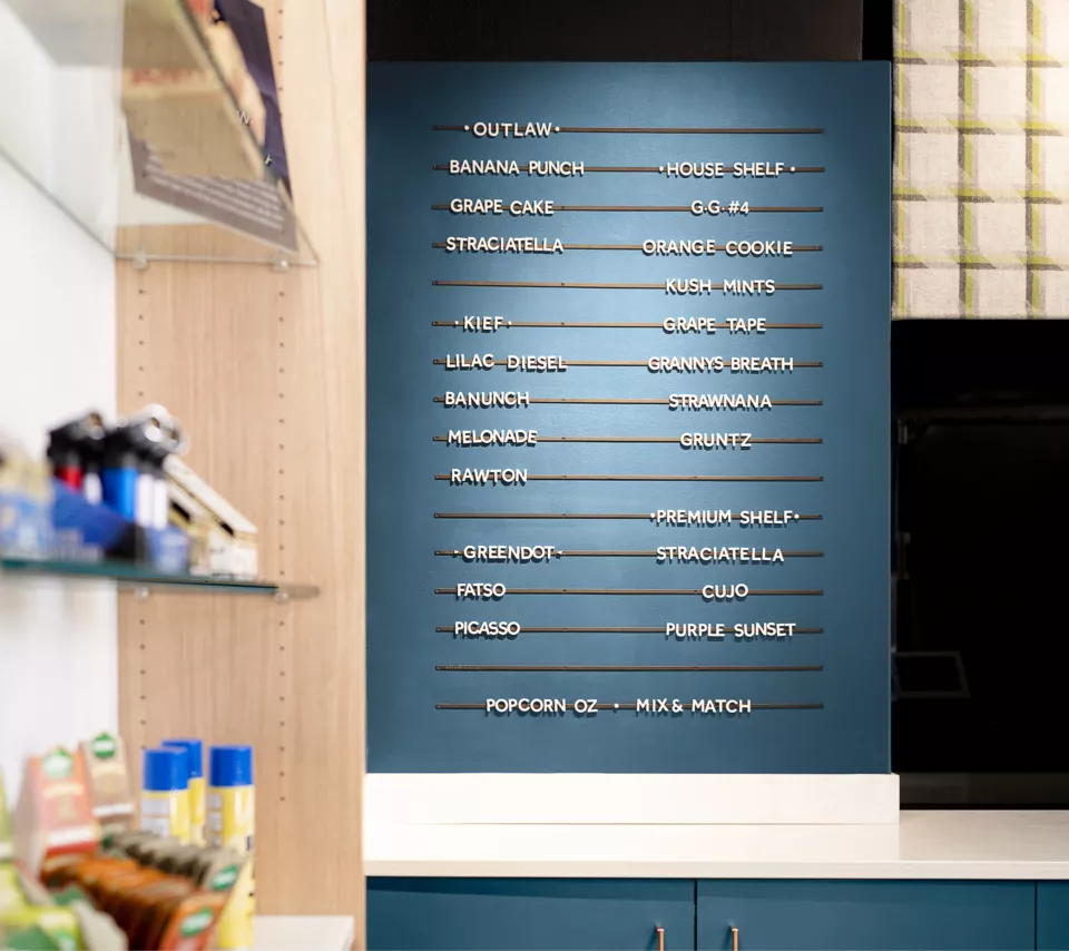 Retail Fixtures | Wall Mounted Letters