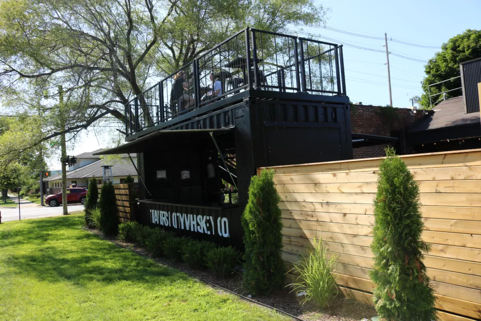 TC Whiskey BoxPop Exterior View | Shipping Container Customization
