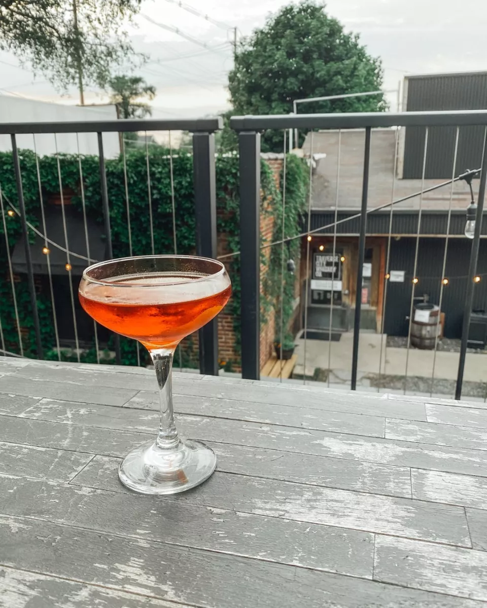 TC Whiskey Seating | BoxPop Shipping Container Outdoor Hangout Area