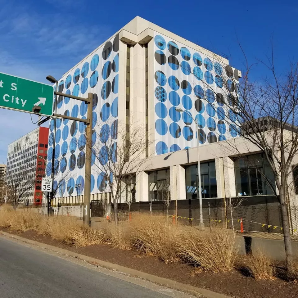 Crystal City Building Wrap | Large Format Printing