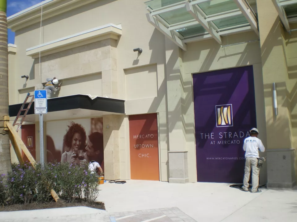 Custom Sized Banner Installation | Design, Fabrication, Installation of Banners