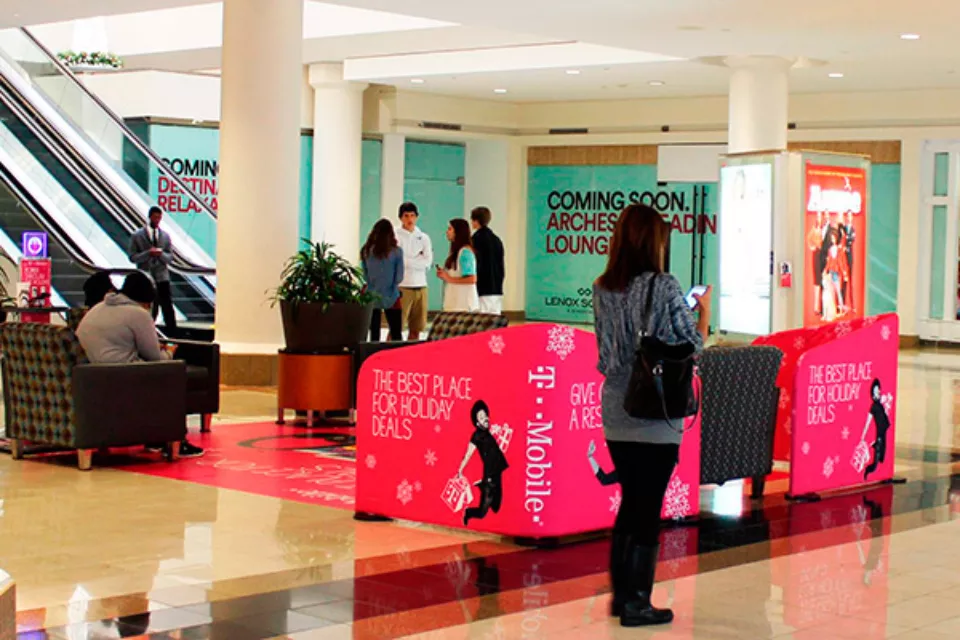 Custom Mall Recharge Station | Mall Standees and Floor Decal