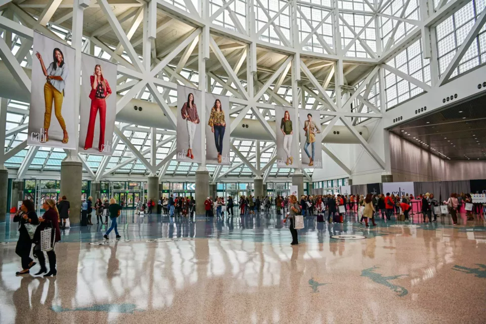 BannerDrop Suspended Banners | Cabi Fashion Mall Banners