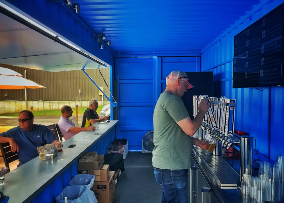 Petoskey Brewing Company Shipping Container | Semi-Permanent Bar Installation