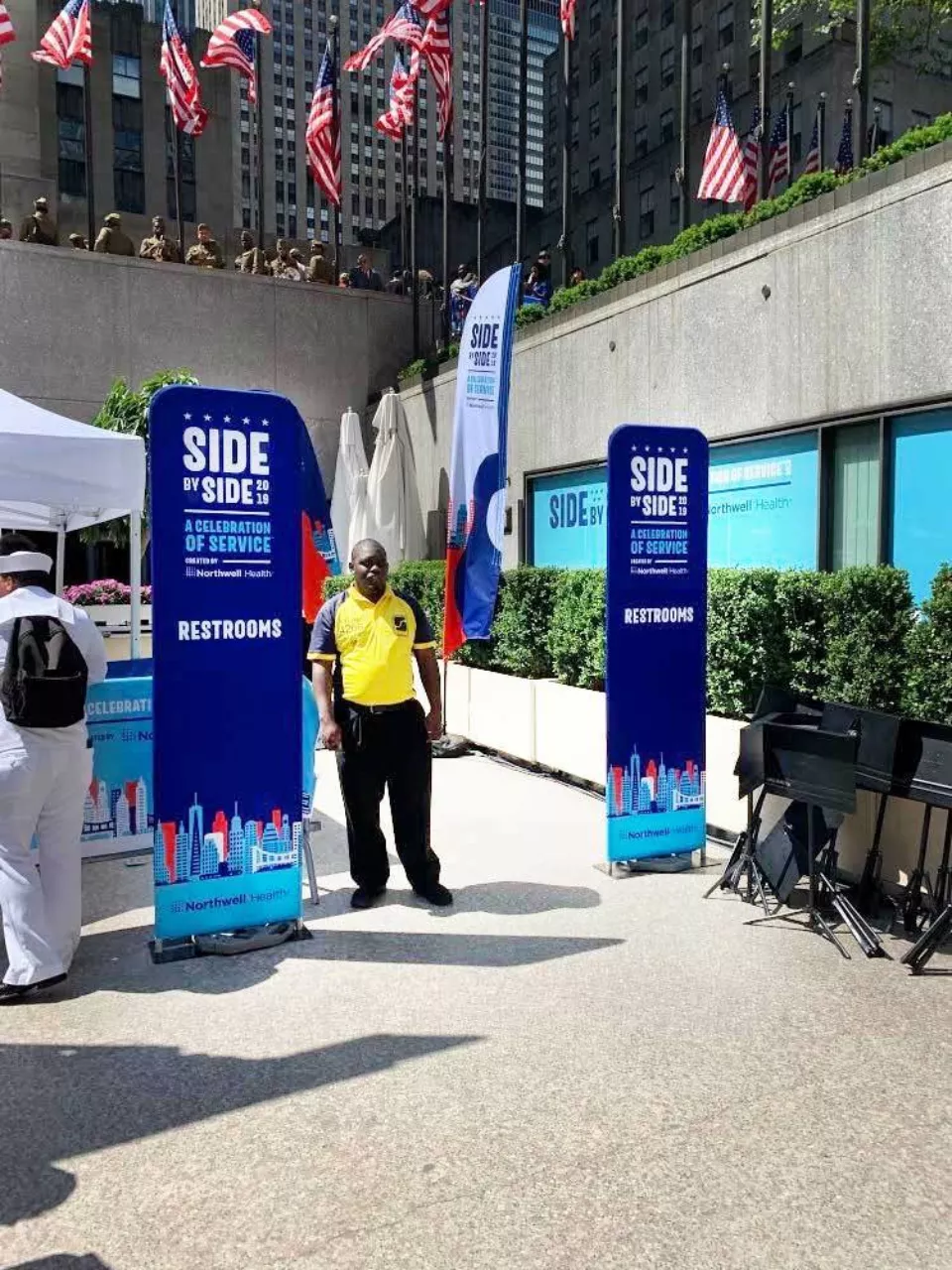 Standing Restroom Banners | Custom Banner Printing