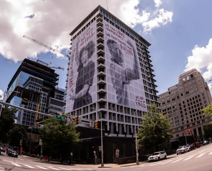 Large Format Advertising | Custom Printed Building Wrap