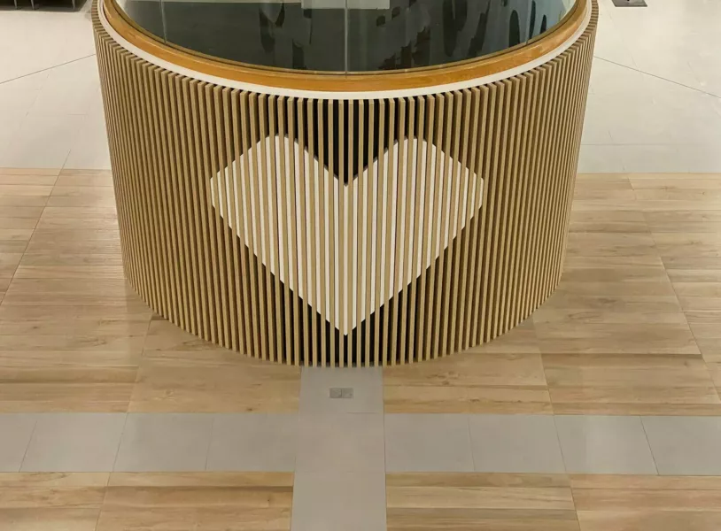 Custom Rounded Slat Wall | CVS Custom Signage