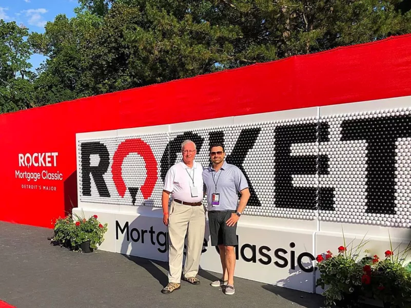 Rocket Mortgage Classic Golf Ball Wall | Custom Event Sponsor Displays