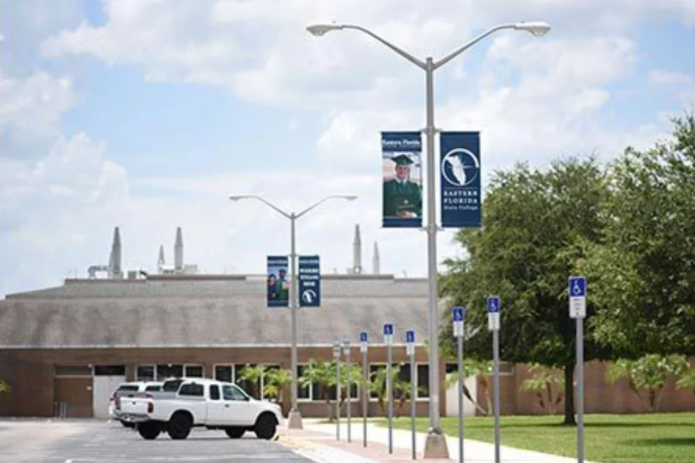 BannerSaver Weather Resistant Pole Banners | Light Pole Banners for Campus