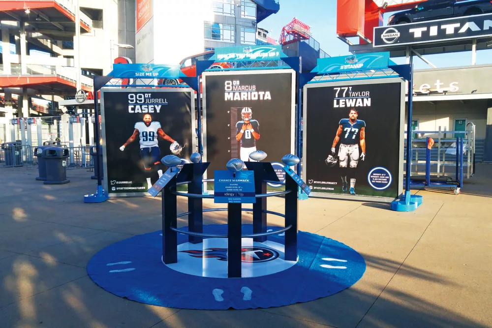 Tennessee Titans Size Me Up Display