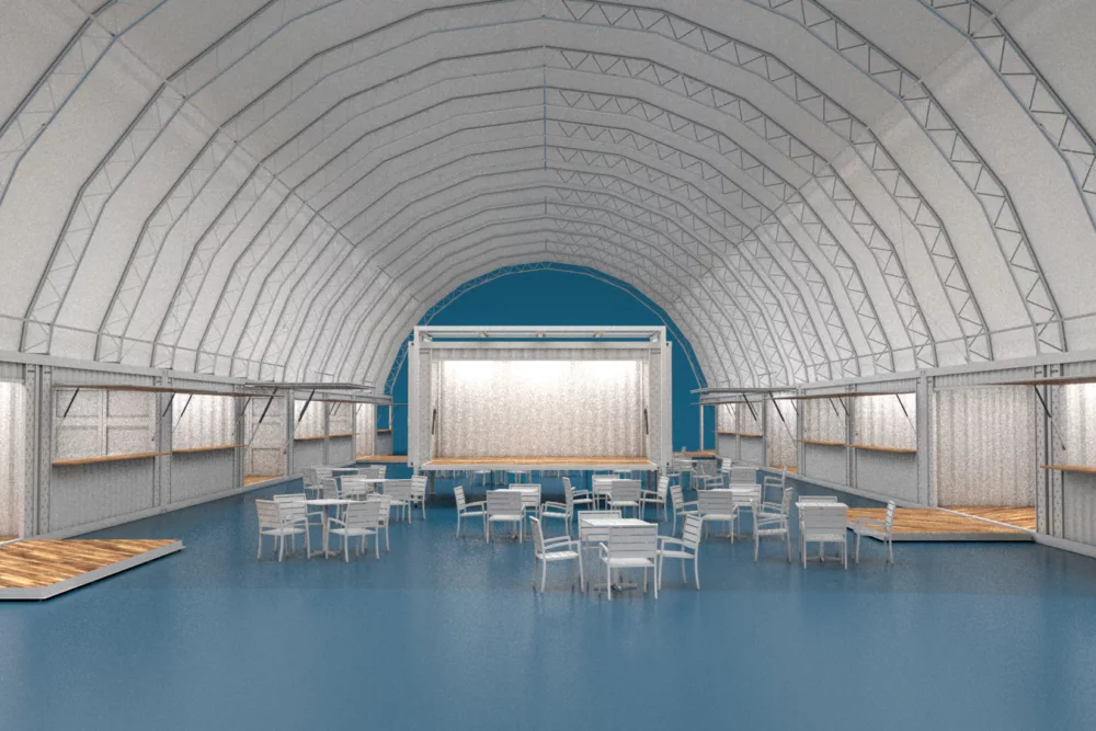 BoxDome Winter Event Space | Britten Fabrication