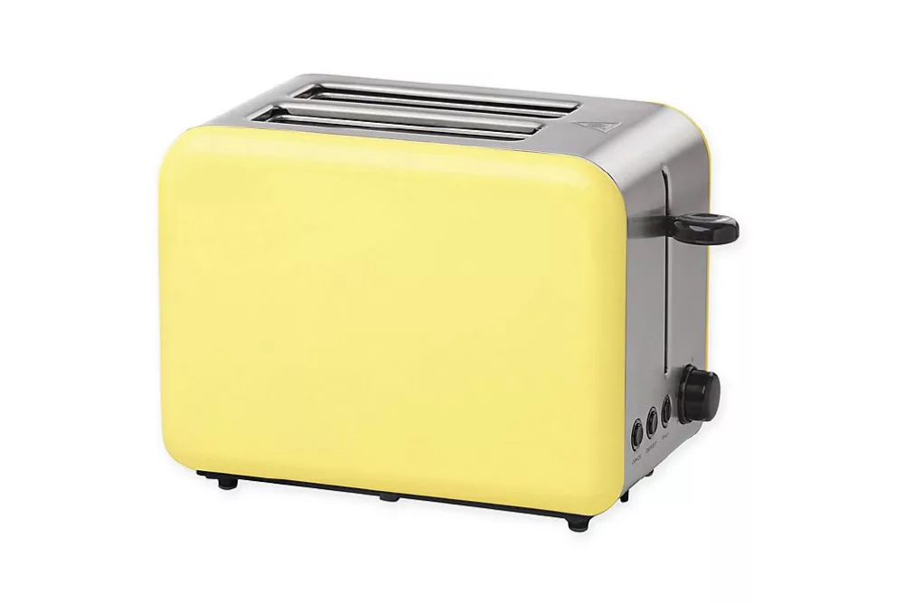 Kate Spade Yellow and Gray Toaster | Kitchen Accent Pieces